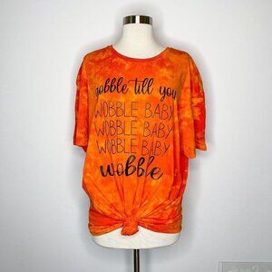 UPCYCLED T-Shirt Gobble til you Wobble Baby Wobble
